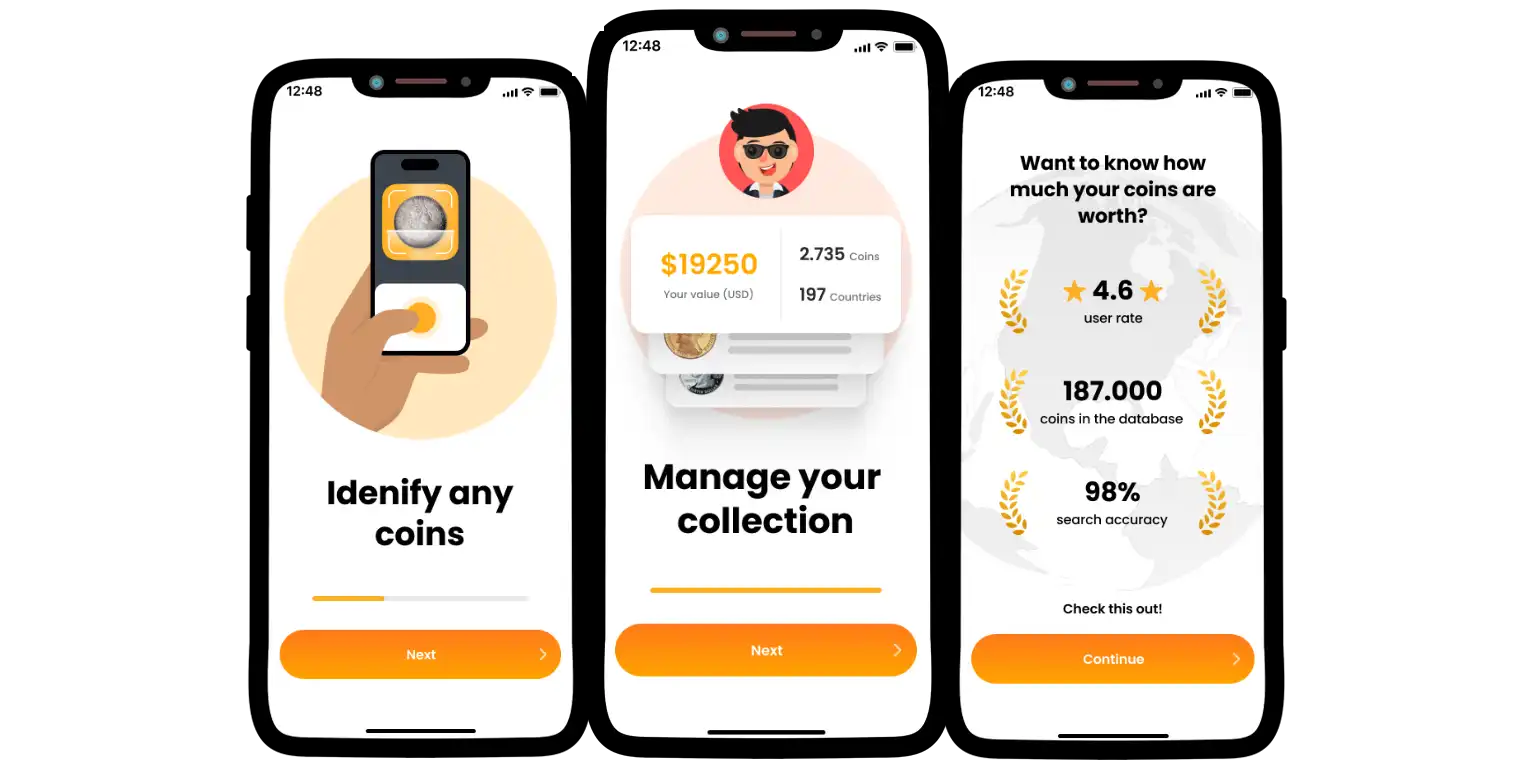 The Coin ID Scanner promo photo.